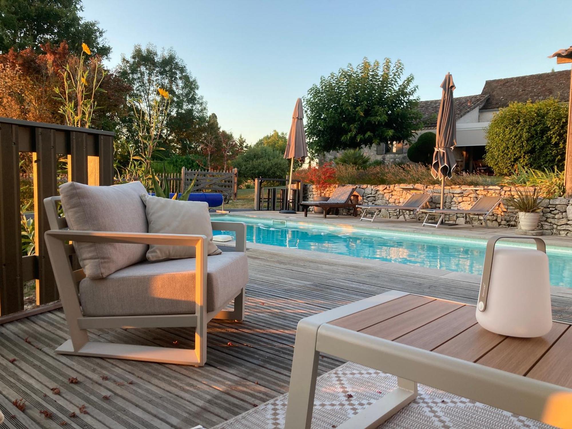 La Ferme Buissonniere Bed and Breakfast Bardou Buitenkant foto